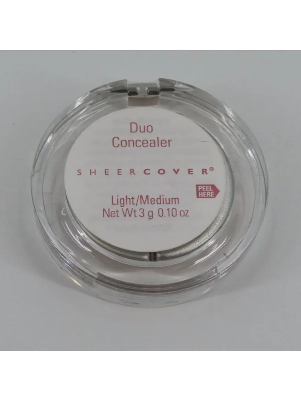 Sheer Cover Duo Concealer Light Medium .10 oz Full Size NEW Factory Sealed USA